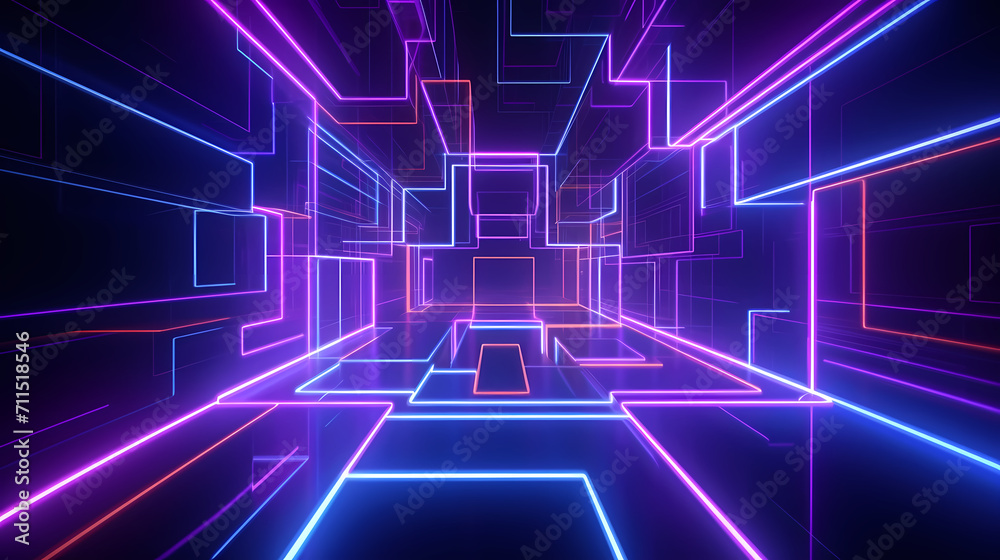 Technology abstract lines background and light effects, technology sense background Technology abstract lines background and light effects, technology sense background