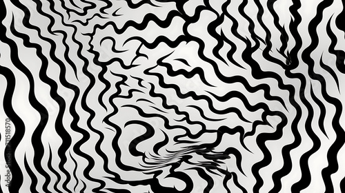 Abstract black and white background - Seamless tile. Endless and repeat print.