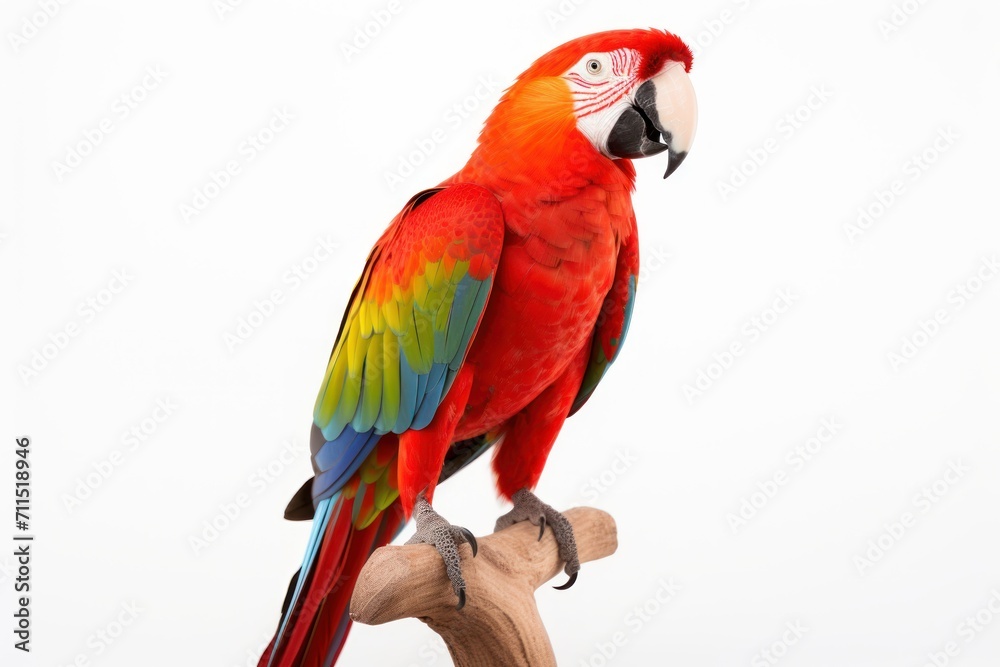 Parrot isolated on a white background