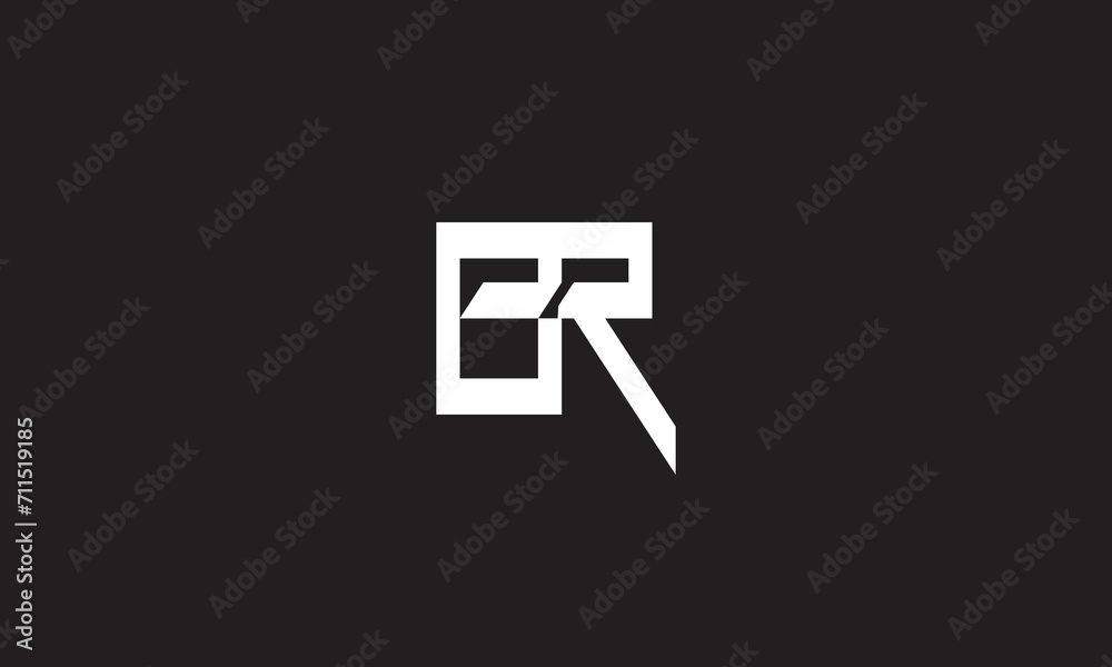 BR, RB, R, B Abstract Letters Logo Monogram BR, RB, R, B Abstract Letters Logo Monogram
