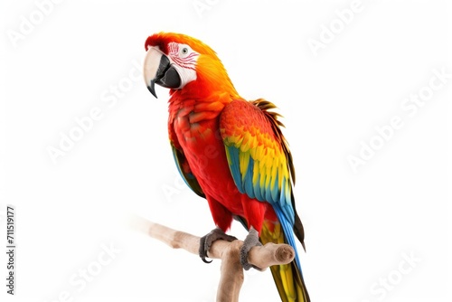 Parrot isolated on a white background