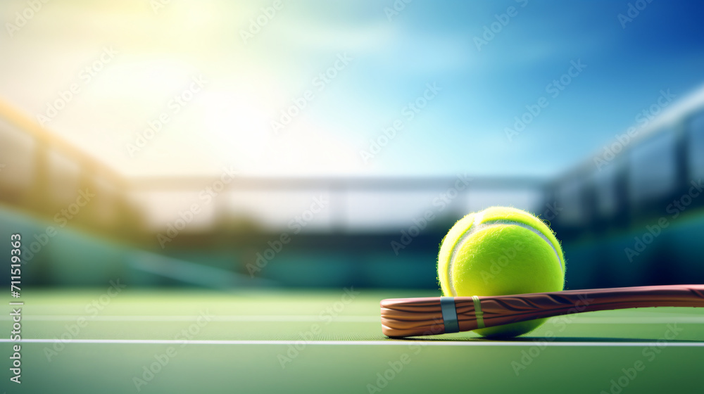 3d tennis club or school or competition illustration