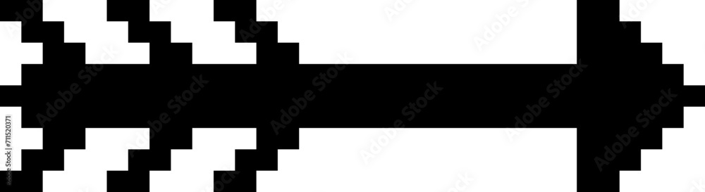 Fototapeta premium pixel arrow retro