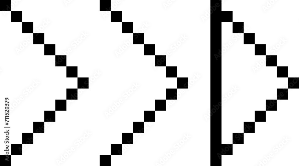 pixel arrow retro
