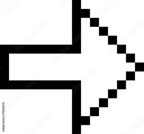 pixel arrow retro