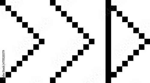 pixel arrow retro