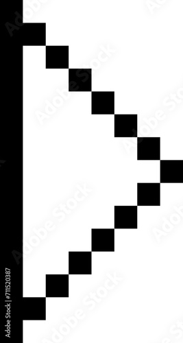 pixel arrow retro