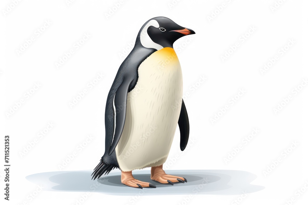 Obraz premium Penguin isolated on a white background