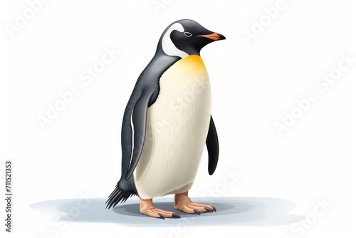 Penguin isolated on a white background