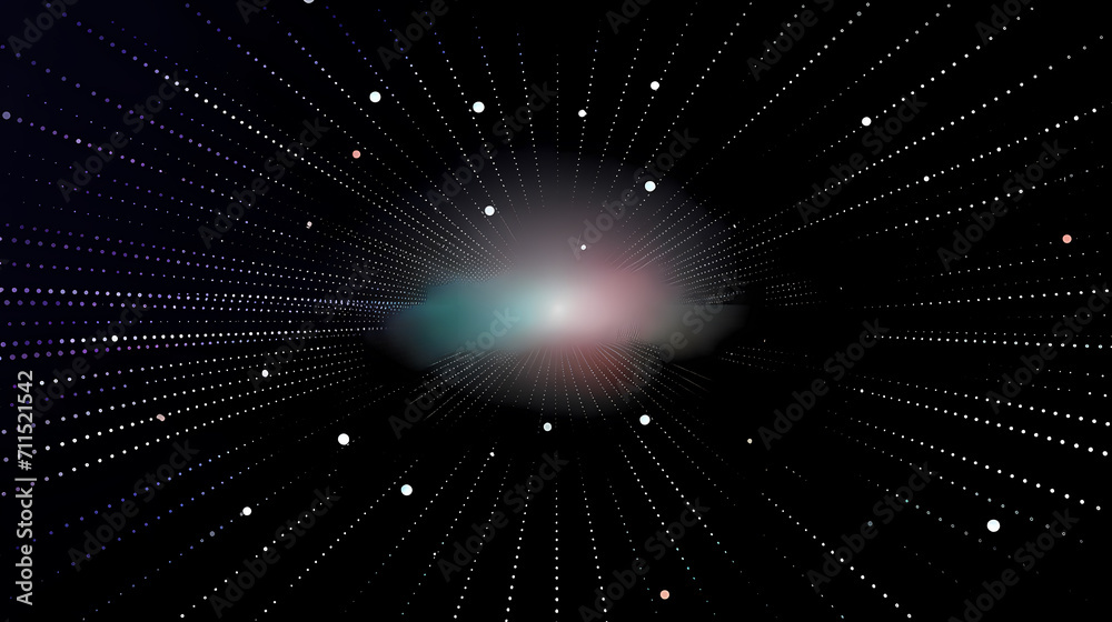 Obraz premium Technology abstract lines background and light effects, technology sense background
