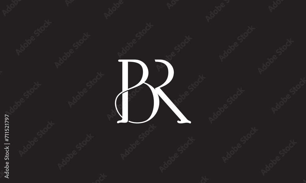 BR, RB, R, B Abstract Letters Logo Monogram BR, RB, R, B Abstract Letters Logo Monogram