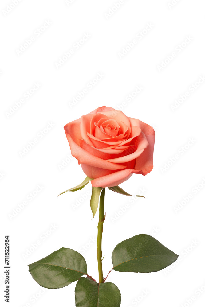Naklejka premium a rose in transparent background