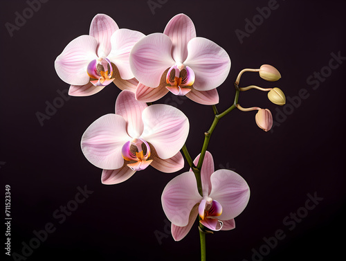Orchid flower in studio background  single orchid flower  Beautiful flower images