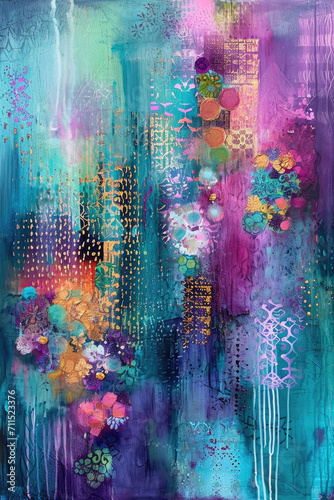 Vibrant Spring Palette Painting, spring art