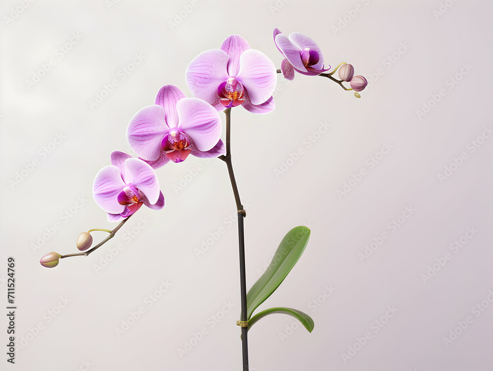 Orchid flower in studio background, single orchid flower, Beautiful flower images