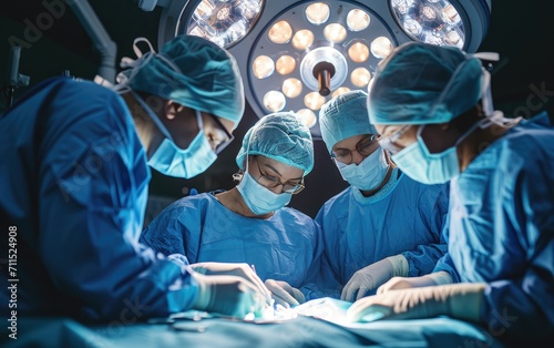 Hospital team of surgery do...
