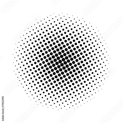 Halftone circles, halftone dot pattern photo