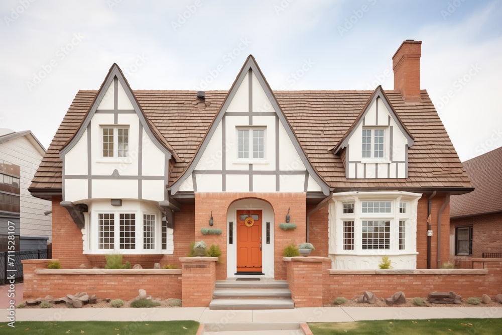 brick tudor with dormer windows and shutters brick tudor with dormer windows and shutters