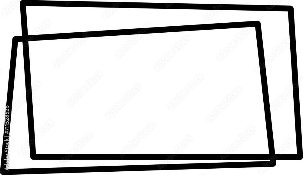 Obraz premium frame geometric card decorative element vector hand drawn elegant