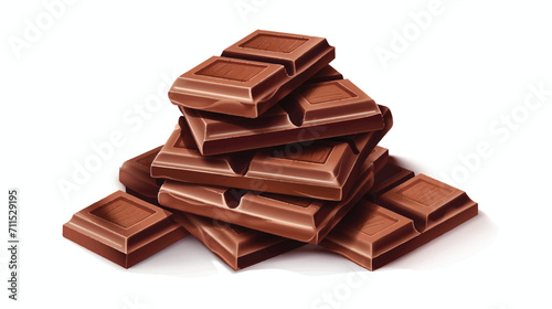 stack of chocolate pieces
