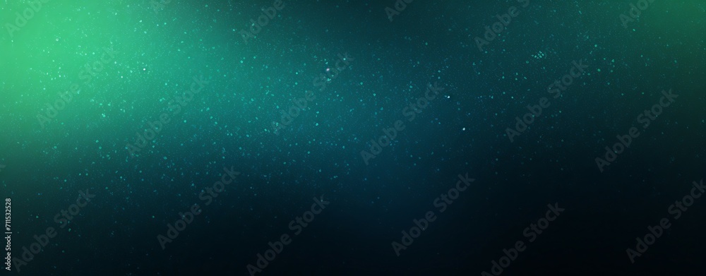 Obraz premium Dark green blue glowing grainy gradient background