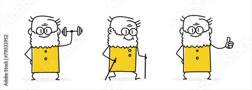 Stick figures set