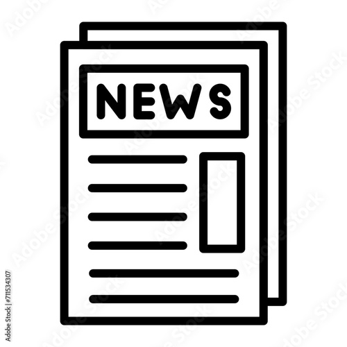 Newspaper Line icon