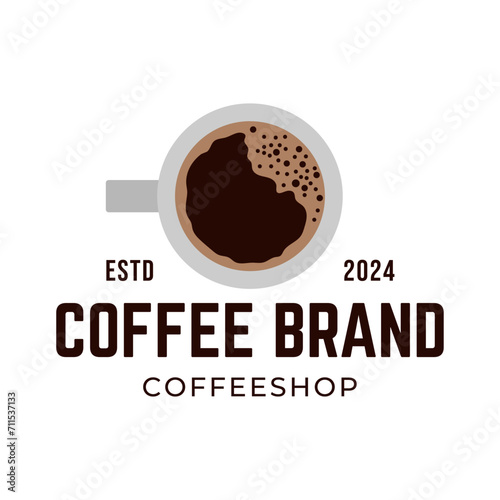 Coffee logo, suitable for coffee shop logo or product brand identity.