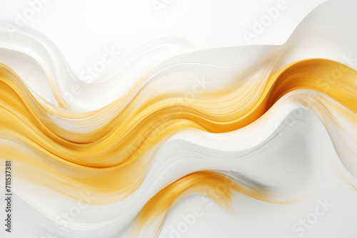     Contemporary design comes to life with this abstract gold and white brush background  showcasing the brilliance of AI generative art.