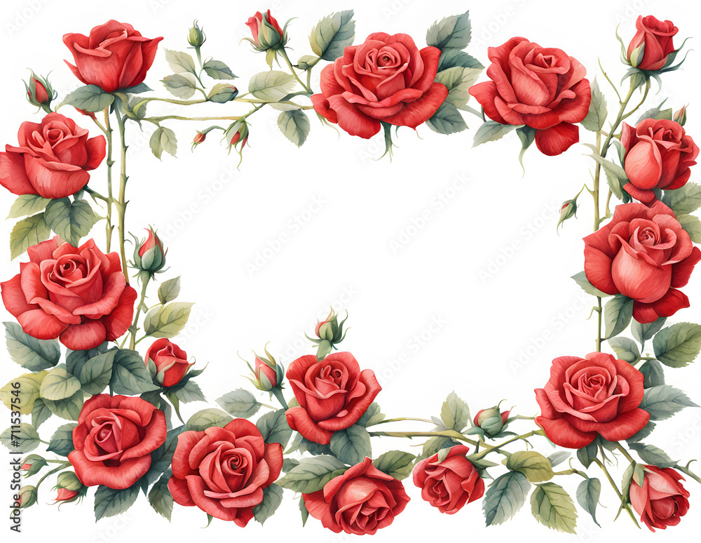 tiny-red-roses-arranged-in-a-minimalist-floral-frame-watercolor-illustration tiny-red-roses-arranged-in-a-minimalist-floral-frame-watercolor-illustration