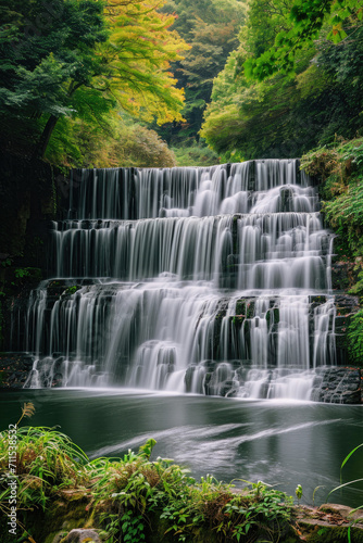 Enchanting Waterfall Serenade., spring art © Dolgren