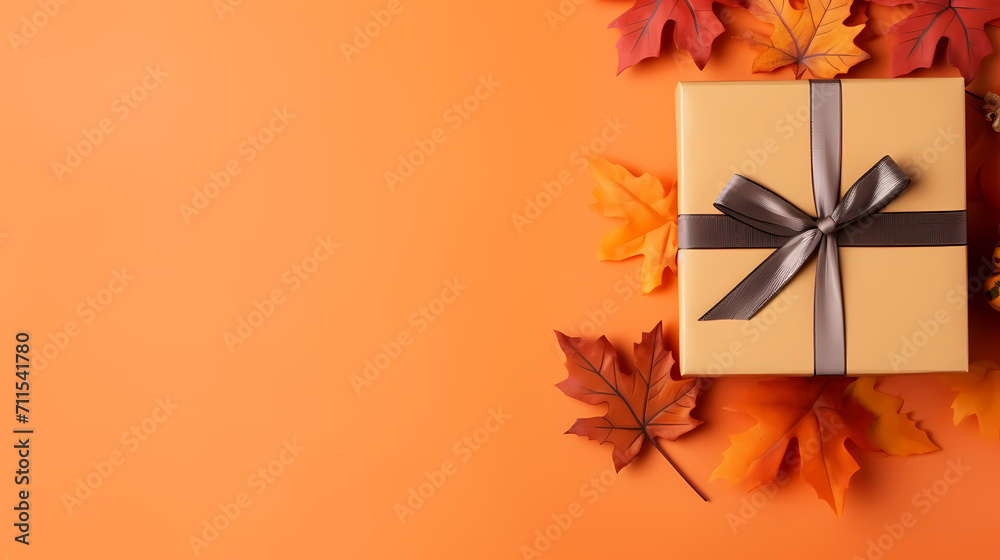 Gift box background with copy space for Christmas gifts, holiday or birthday