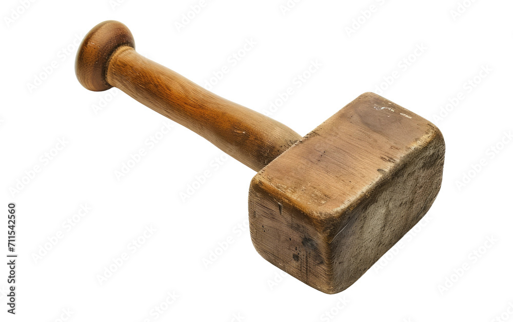 Mallet in Macro On Transparent Background.