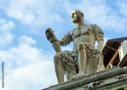 Monument of Giovanni delle Bande Nere at Piazza San Lorenzo by Baccio Bandinelli, Florence, Italy
