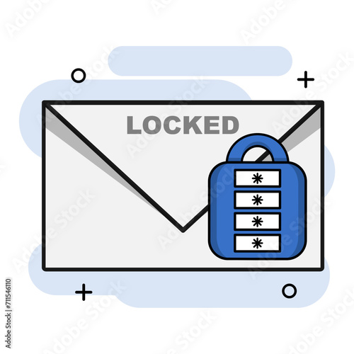 design with the concept of locked messages and requiring a password