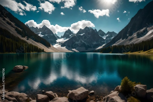 timelapse,lake,mountain © Muhammad