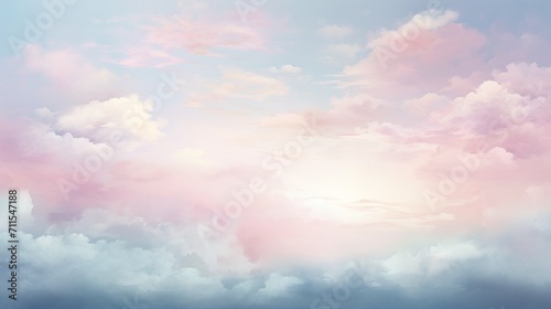  a seamless fusion of gentle pink and calming blue tones, creating a visually captivating background reminiscent of a tranquil evening sky over a serene meadow, 