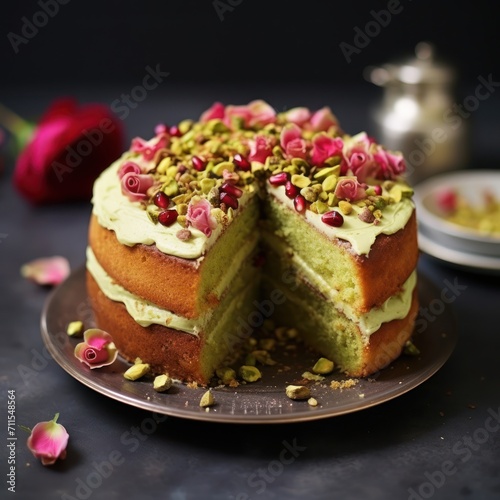 Wallpaper Mural Rosewater Pistachio Cake Torontodigital.ca
