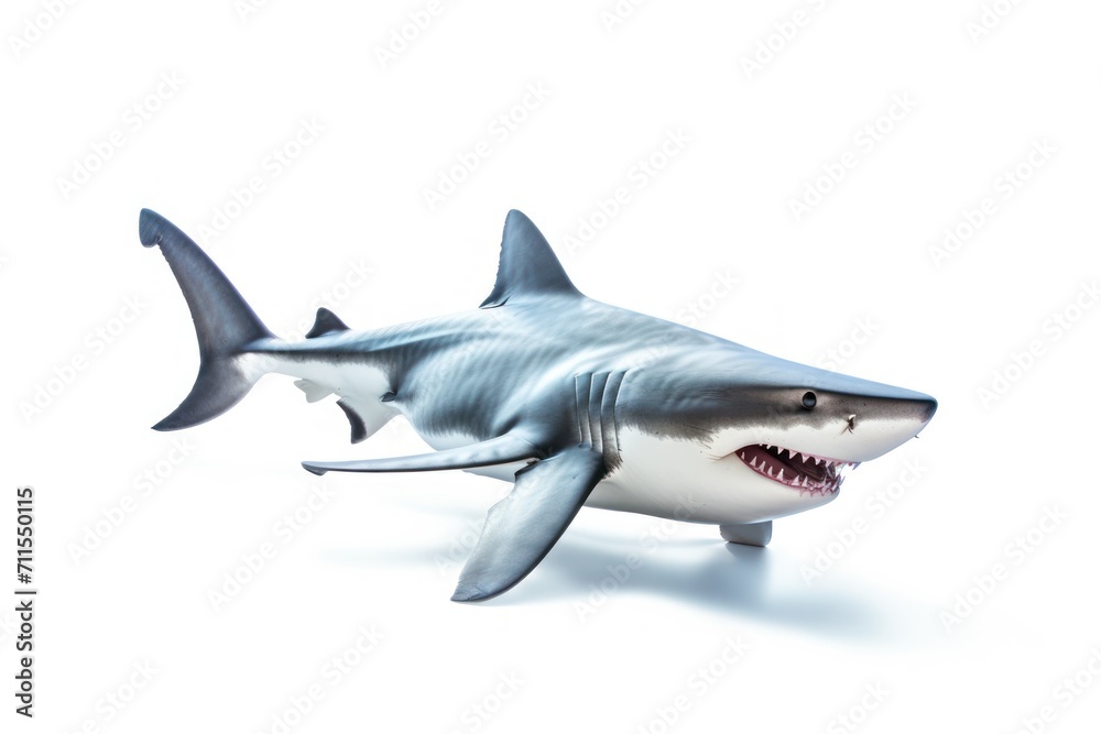 Naklejka premium Shark isolated on a white background