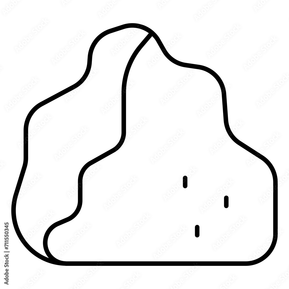 Obraz premium stone icon, rock icon