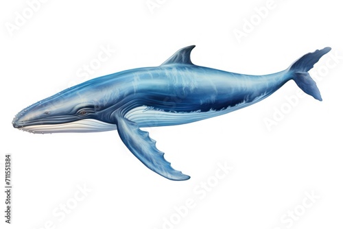 Whale isolated on a white background