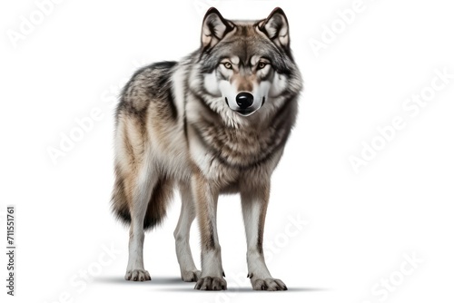 Wolf isolated on a white background © Johannes