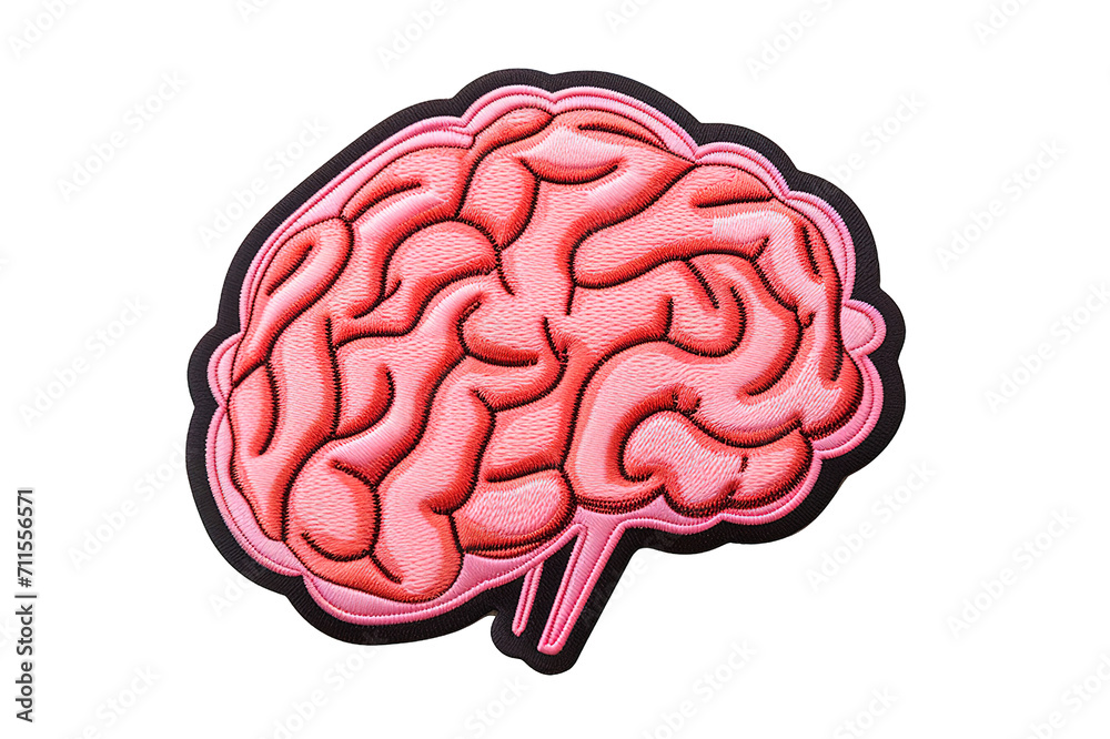 Brain isolated on PNG Background. Generative Ai. Brain isolated on PNG Background. Generative Ai.