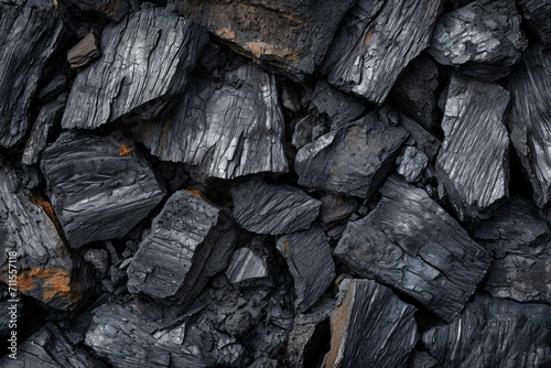 Wooden coal surface texture background