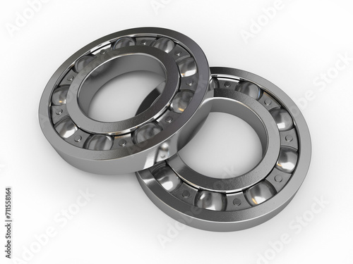 3d render Ball Bearing (Clipping path)
