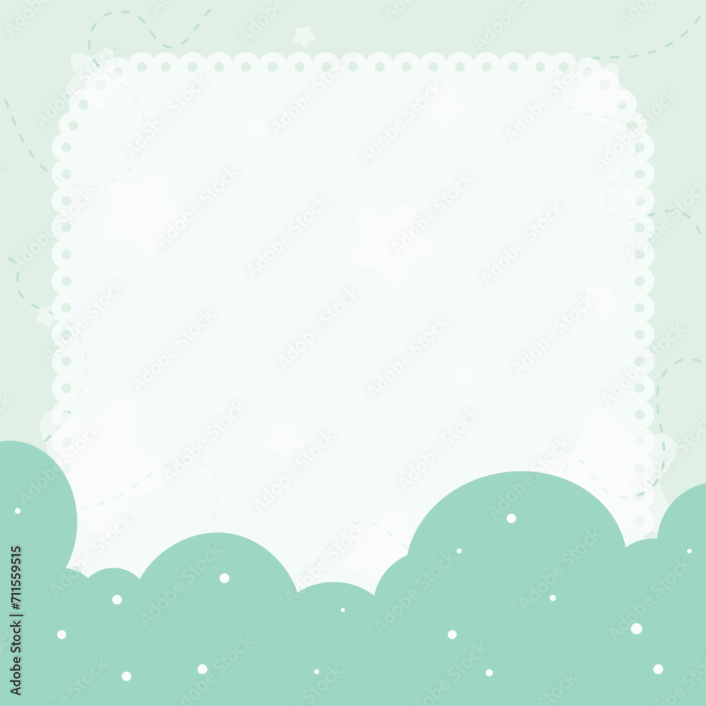 Cute Kawaii pastel notepad and memo pad social media cloud background Cute Kawaii pastel notepad and memo pad social media cloud background