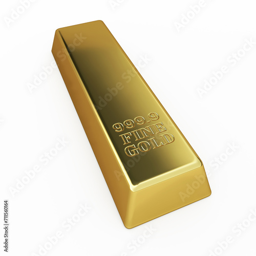 Gold Bars render (clipping path)