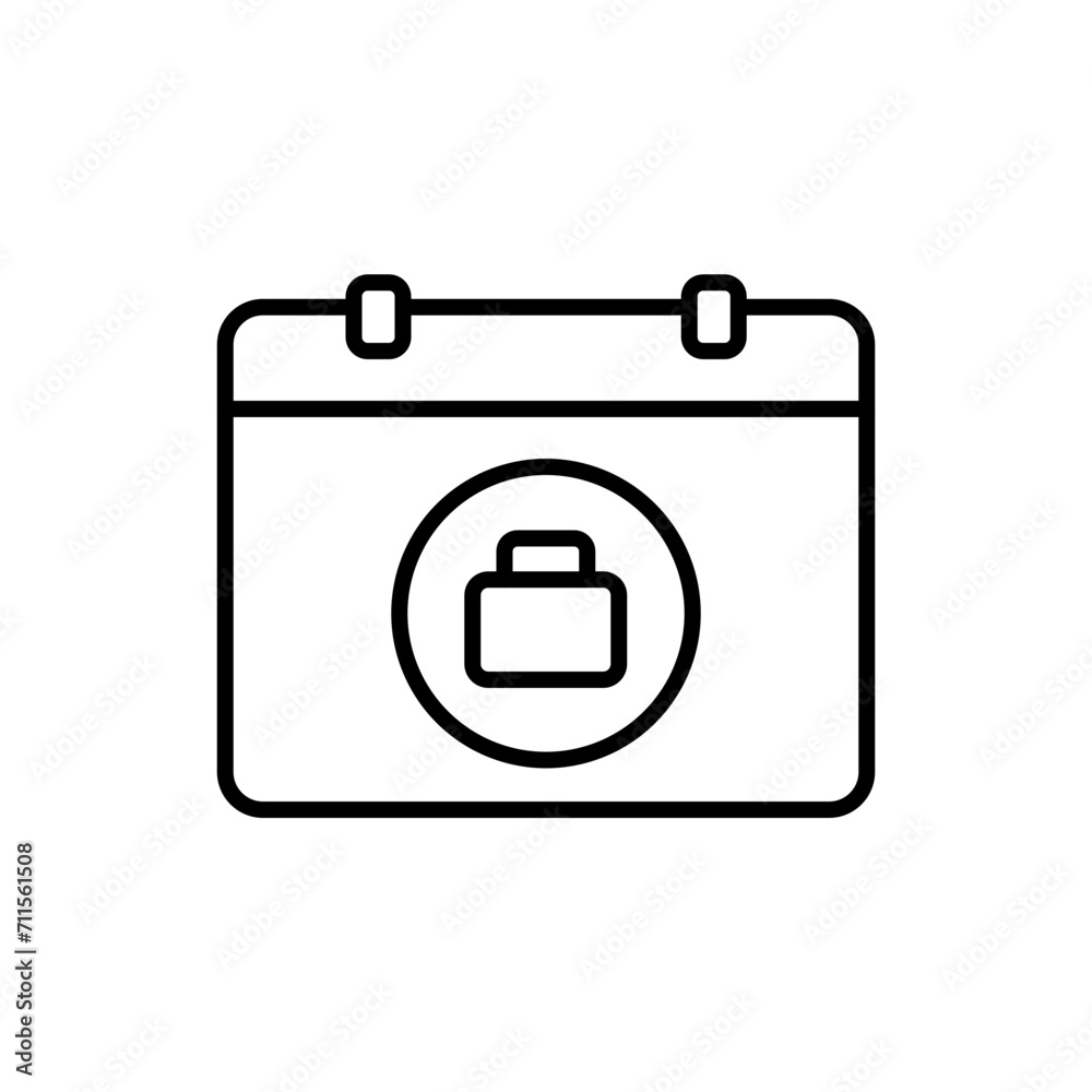 Job schedule outline icons, minimalist vector illustration ,simple transparent graphic element .Isolated on white background Job schedule outline icons, minimalist vector illustration ,simple transparent graphic element .Isolated on white background