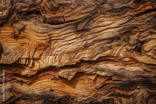 Textured wood with rough surface