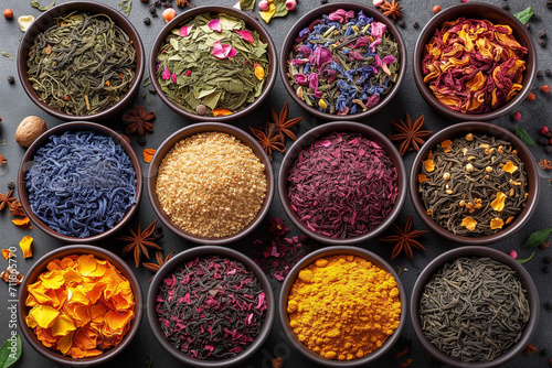 spices and herbs in a bowl